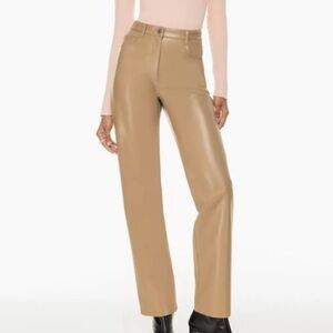 NWT Aritzia Wilfred Melina Pant Short Saville Brown Tan 4